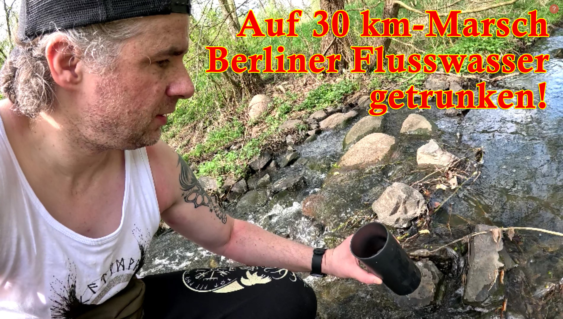 Berliner Flusswasser getrunken